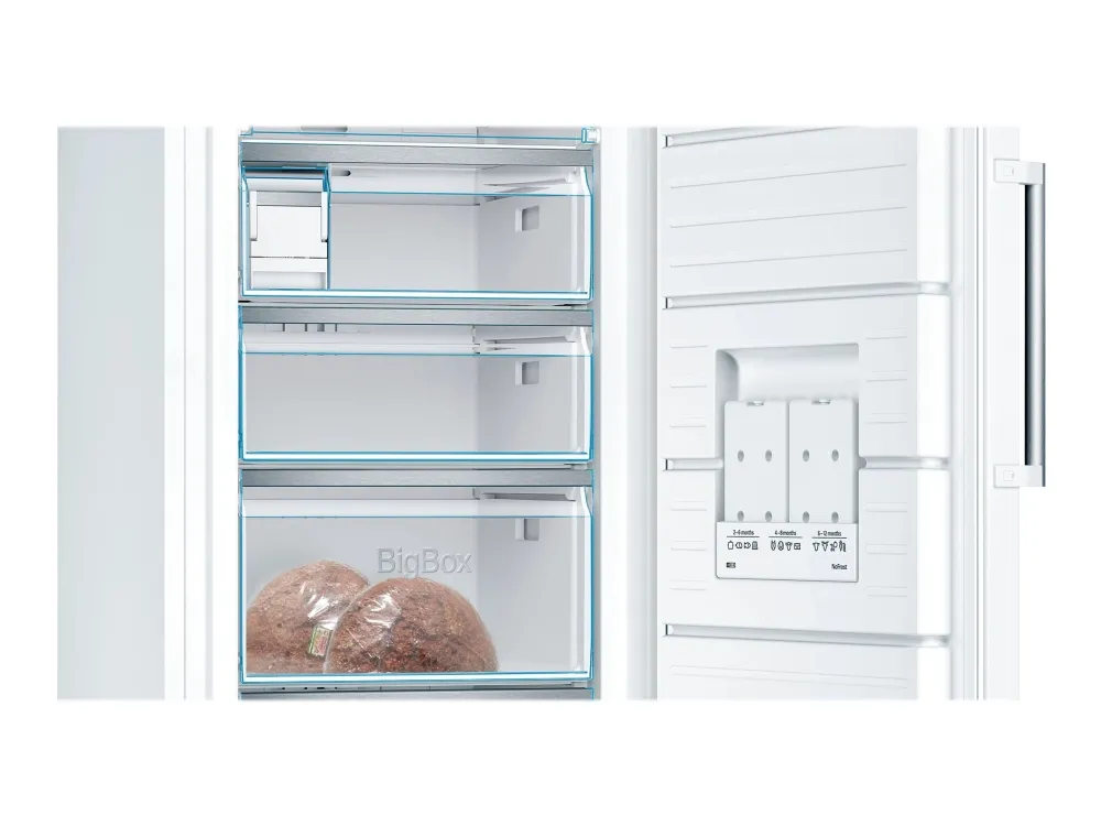 Bosch Serie | 6 GSN51AWCV - Fryser - stående - bredde: 70 cm - dybde: 78 cm - højde: 161 cm - 290 liter - Klasse C - hvid