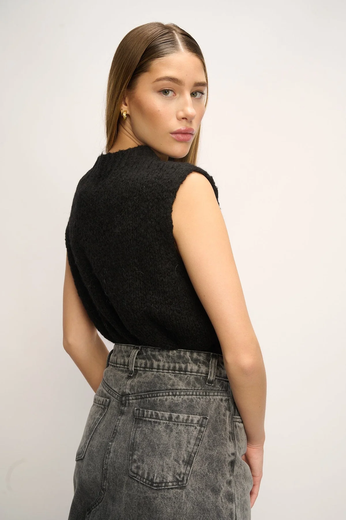 Noella Kala Vest Wool black