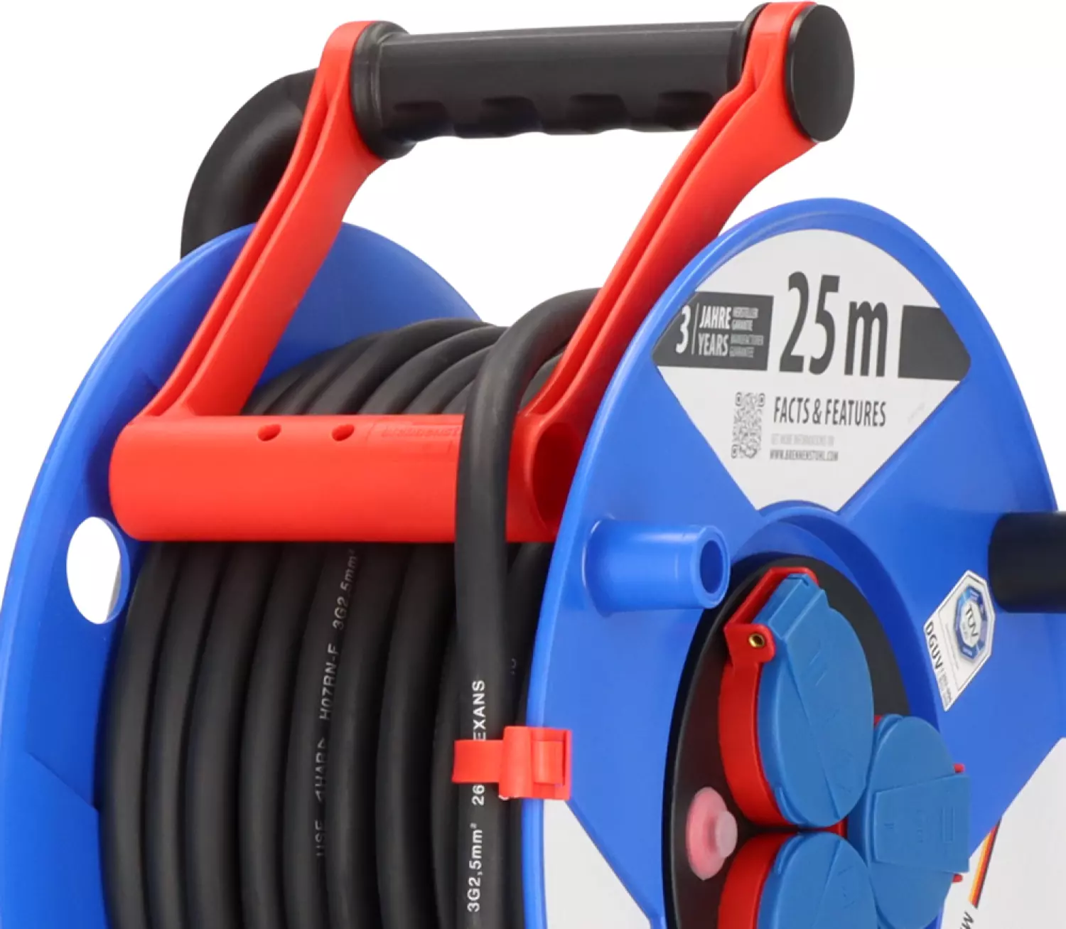 Brennenstuhl 1208440 Garant IP44 kabelhaspel - H07RN-F 3G2,5 - 25m