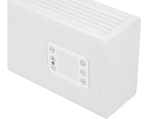 Convector EUROM Alutherm 145 x 21 cm 2500 W wit