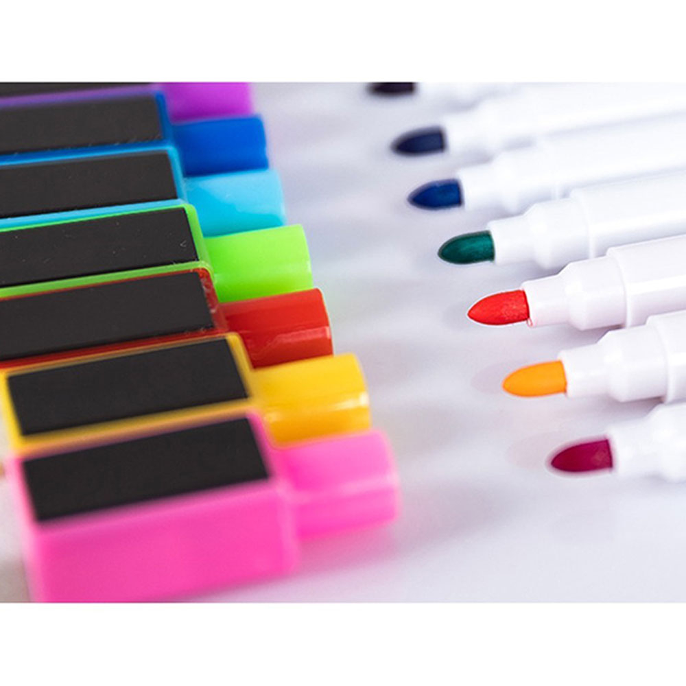 (8er Set) Magnetische Whiteboard Stifte Kinder Marker mit Schwamm