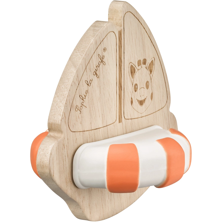 VULLI Sophie la girafe® So'Pure Greifling Boot Naturkautschuk + Kautschukbaumholz