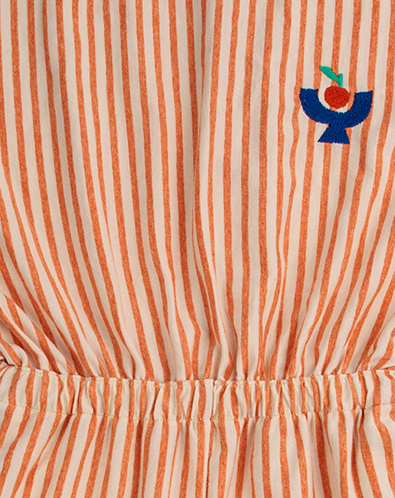 Jumpsuit VERTICAL STRIPES ärmellos in orange