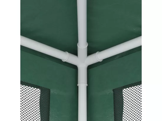 Tente de fête avec 4 parois latérales en maille Vert 2.5x2.5 m