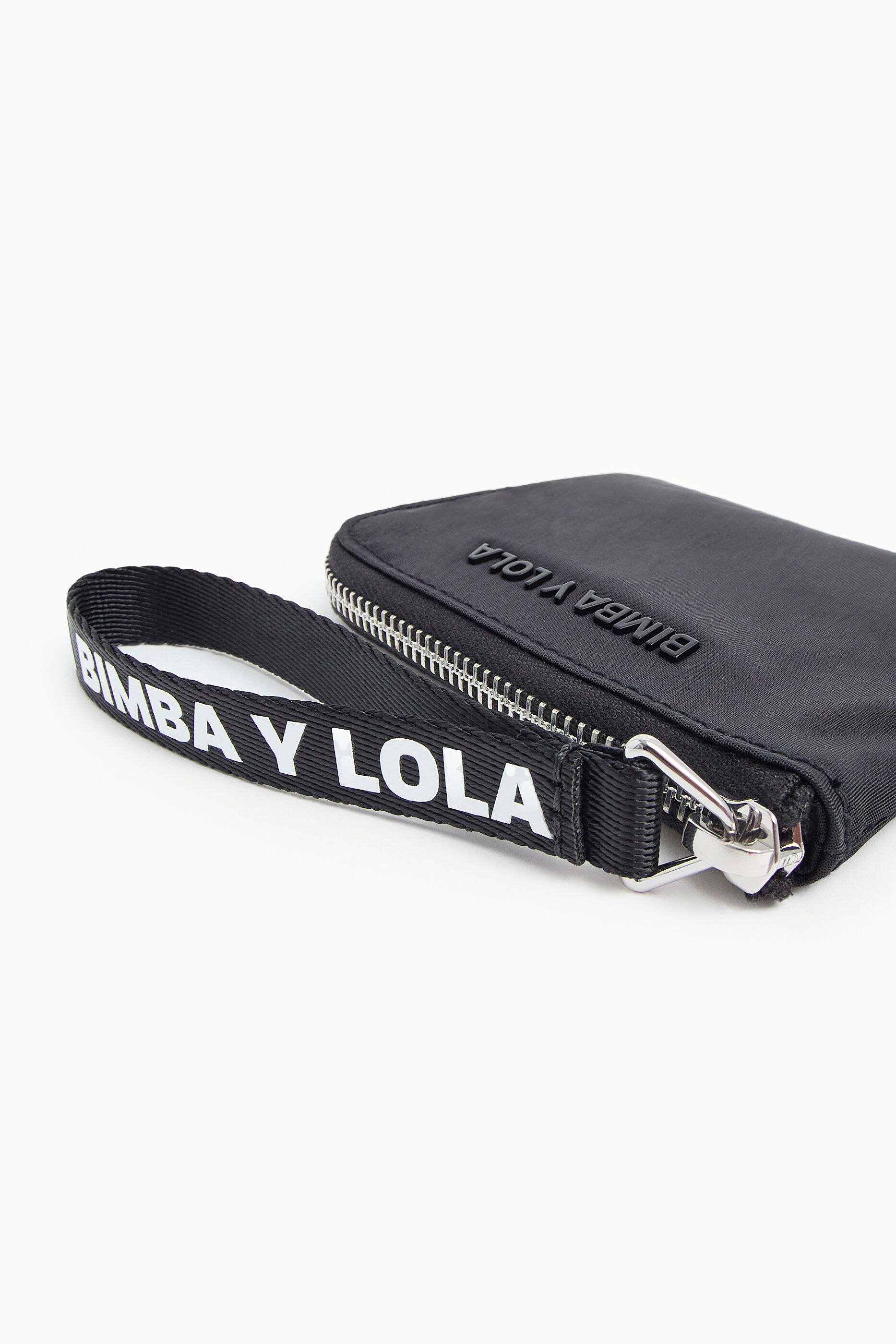 Carteira curva tamanho P em nylon preto