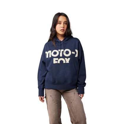 Sweat Fox MOTO-X OVERSIZED FEMME - Bleu / Rouge