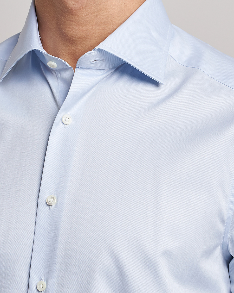 Stenströms Slimline Cut Away Shirt Light Blue