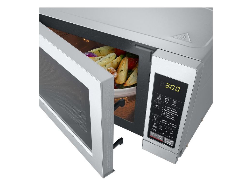 MICRO-ONDAS COM GRILL LG MH6044V SILVER 20 LT