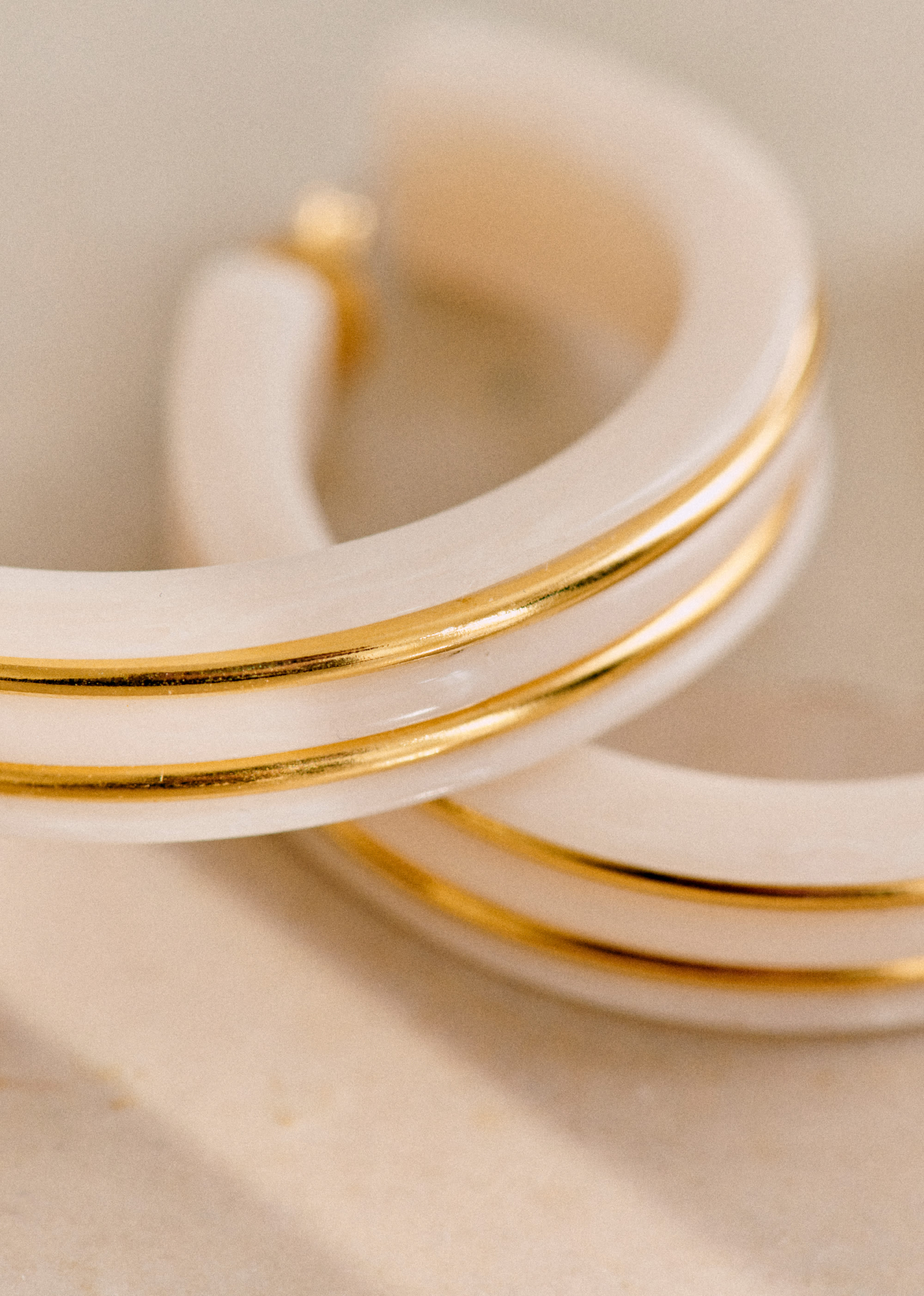 Anneaux Alix - Écru - E-SHOP/BIJOUX Boucles d'Oreilles 5905798