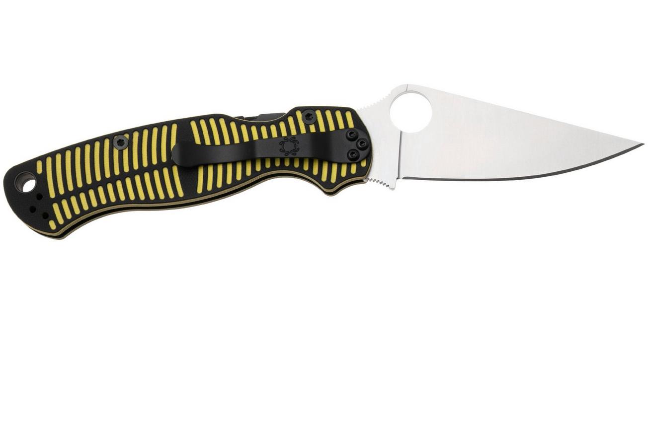 Spyderco Paramilitary 2 Salt CPM MagnaCut C81GBKYLMCP2 Yellow Black G10 zakmes