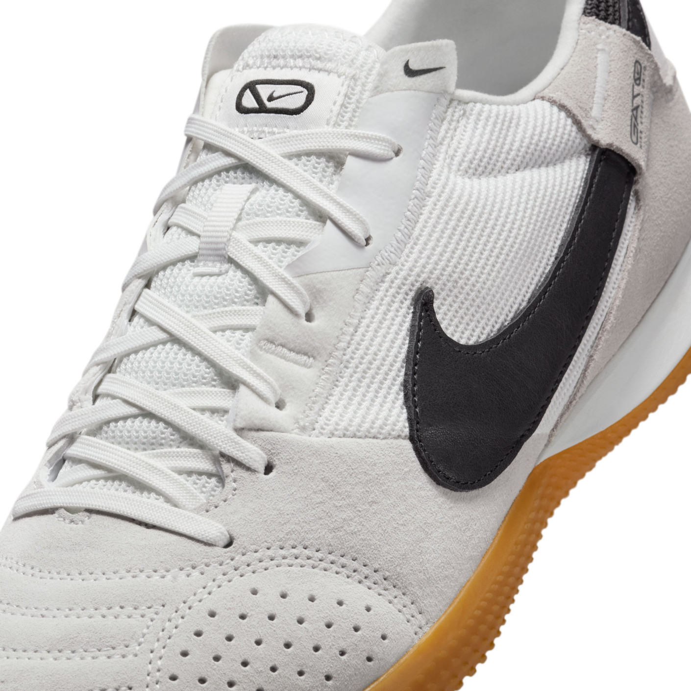 Nike Street Gato Straatvoetbalschoenen Lichtgrijs Zwart