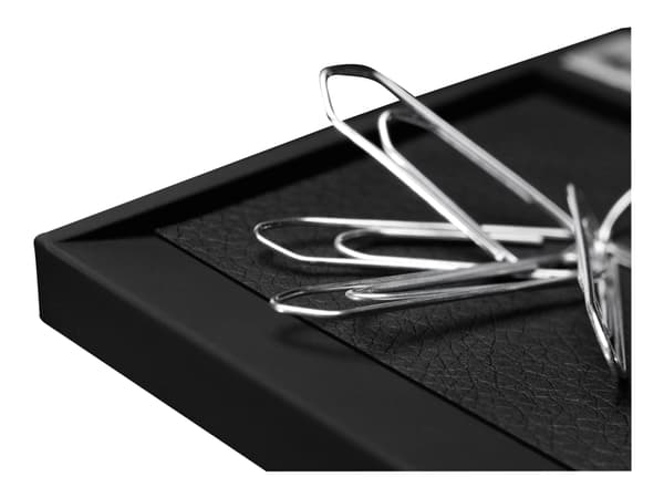 cintano: S - Clipsdispenser - plast, kunstlær - svart, safir