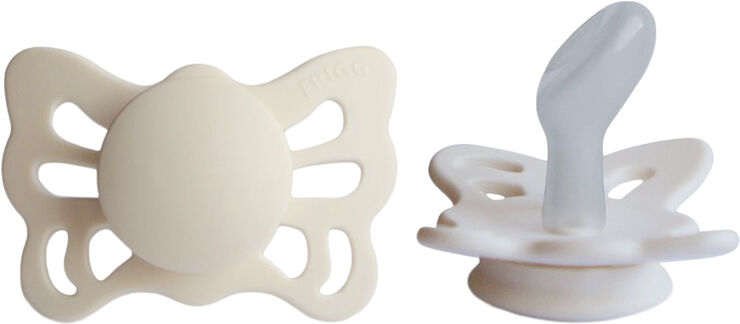Frigg FRIGG Butterfly anatomiske sutter i medicinsk silikone 2-pak str. 1 - Honey gold/cream