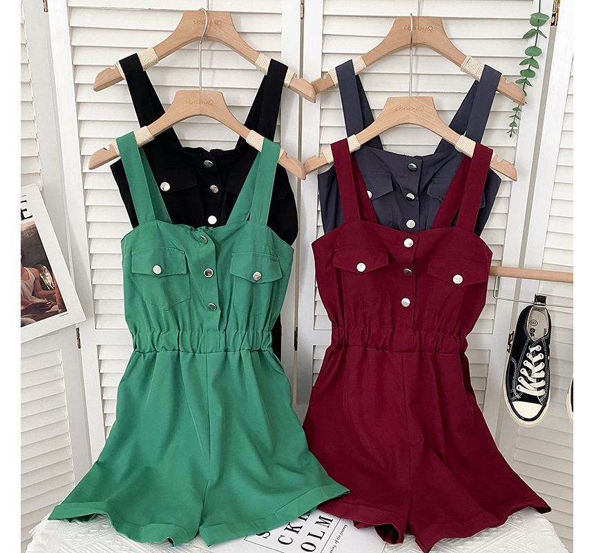 Babique - Effen Cargo Jumpsuit met Wijde Pijpen
