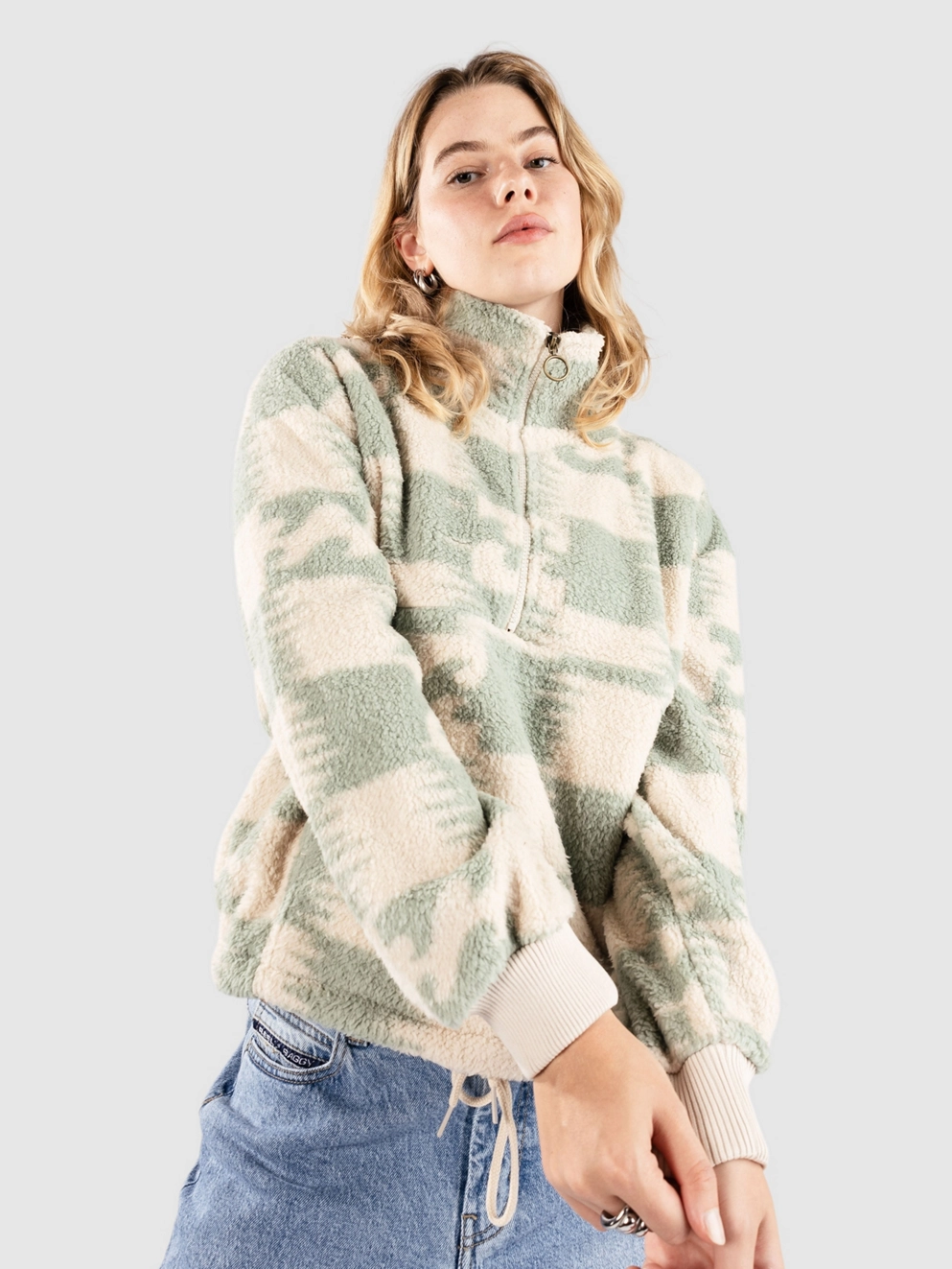Billabong Time Off Zip Hoodie crystal cove