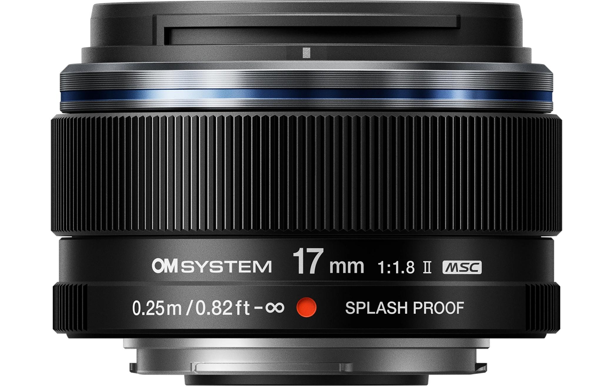 Festbrennweite M.Zuiko Digital ED 17mm F/1.8 II MFT<br>Vollmetallobjektiv mit fester Brennweite und Weitwinkel