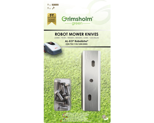 Messen voor AL-KO Robolinho 500/700/1150/1200/2000 robotmaaiers (voor E-modellen), 9 stuks
