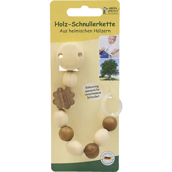 Holz-Schnullerkette