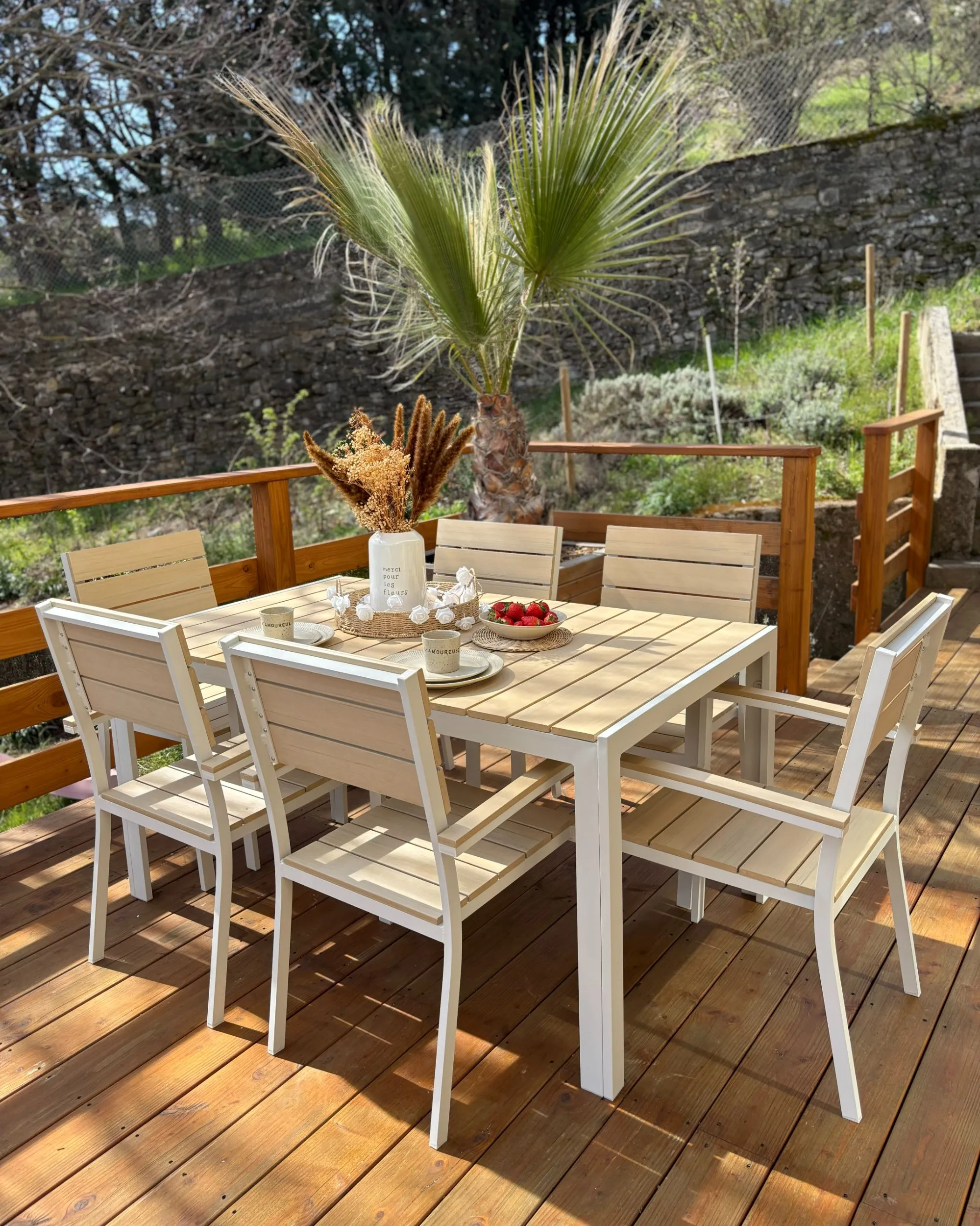 Tuinset 6-zits COMO Beige