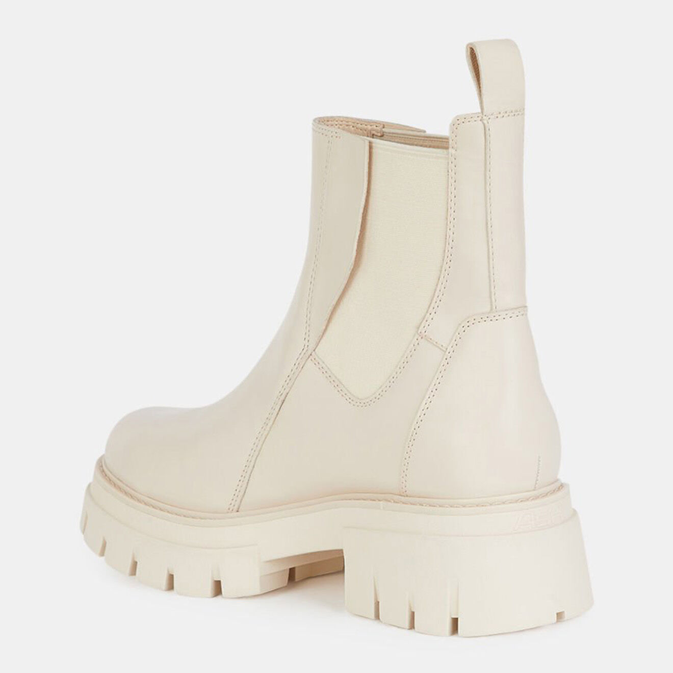 Ash Chelsea Boots en Cuir Links beiges - Talon 6 cm