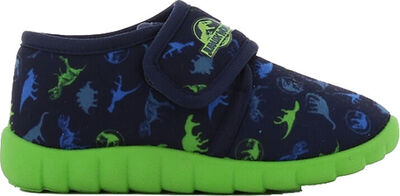 Jurassic World Tøfler, Navy/Light Green