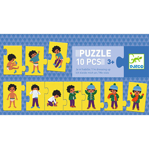 Djeco puzzel aankleden in de winter - 10st