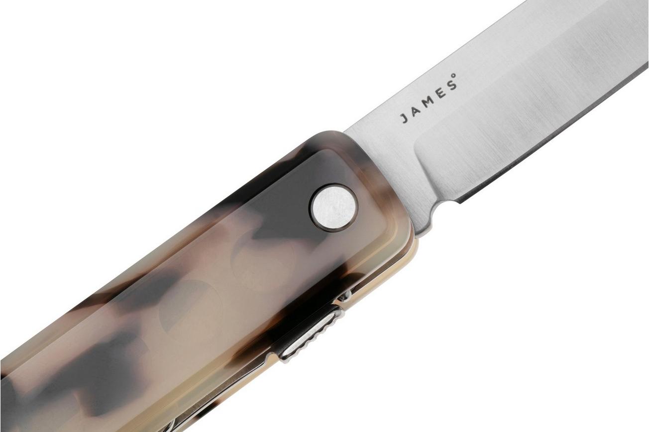 The James Brand The Ellis KN119236-00 Scissors, Desert Tortoise Eco-Acetate, zakmes