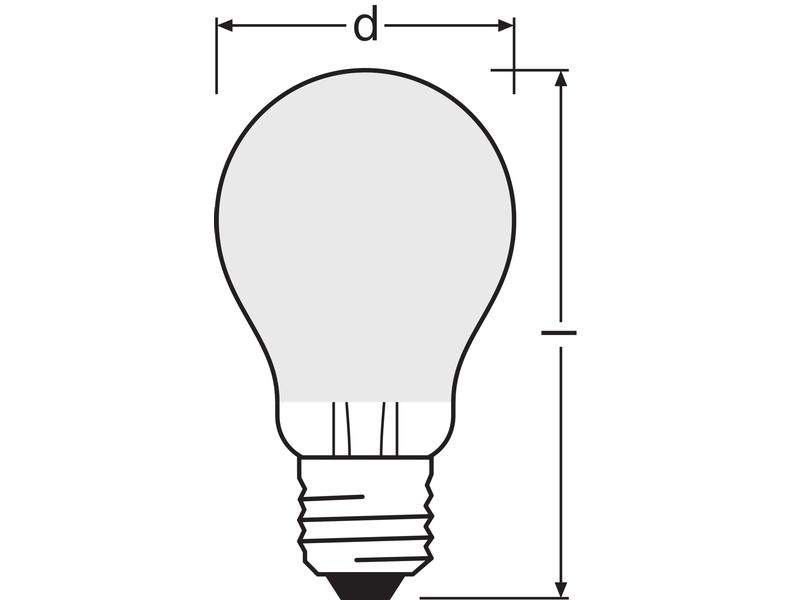 OSRAM Lampe Base Retro, 6.5W, E27, Warmweiss, 5er Box LED-Leuchtmittel
