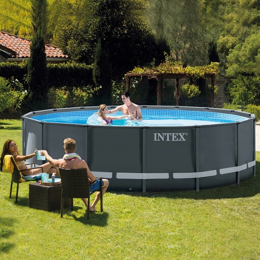 Piscina Elevada Redonda Intex Ultra Xtr Frame 488x122 Cm Con Depuradora