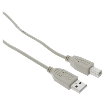 Q-Link USB kabel 2.0 printer/scanner 5 meter grijs