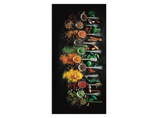 Tapis de cuisine 70x180 noir et jaune, facile d'entretien IMPNUM 14