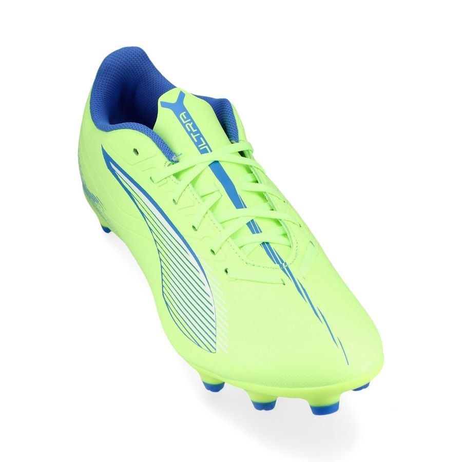 PUMA Ultra 5 Play FG/AG Lights Out - Fizzy Apple/Blanc/Bleu