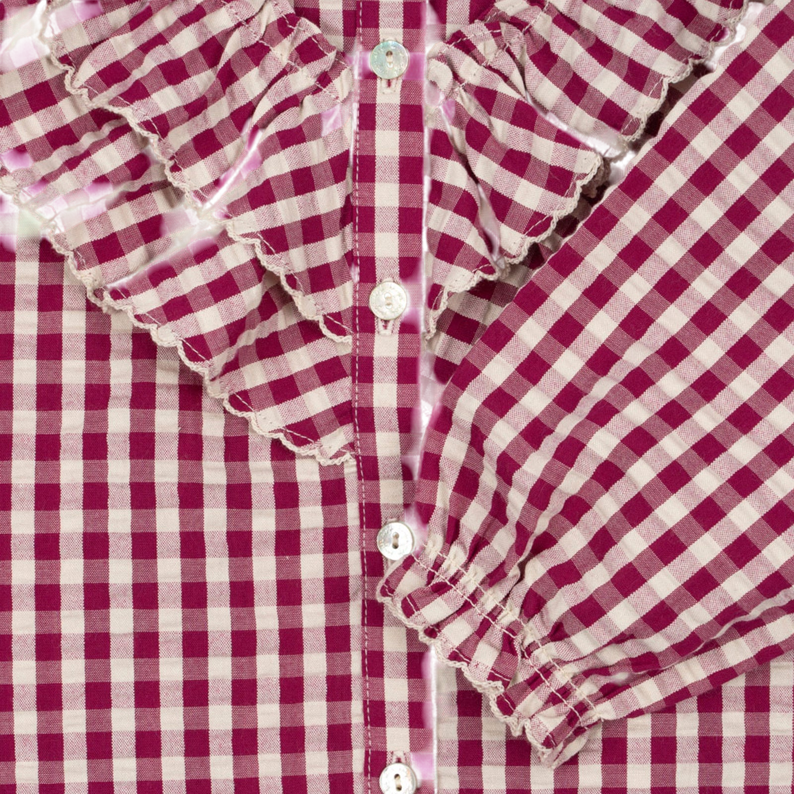 Bluse Kim Sangria Butter Check