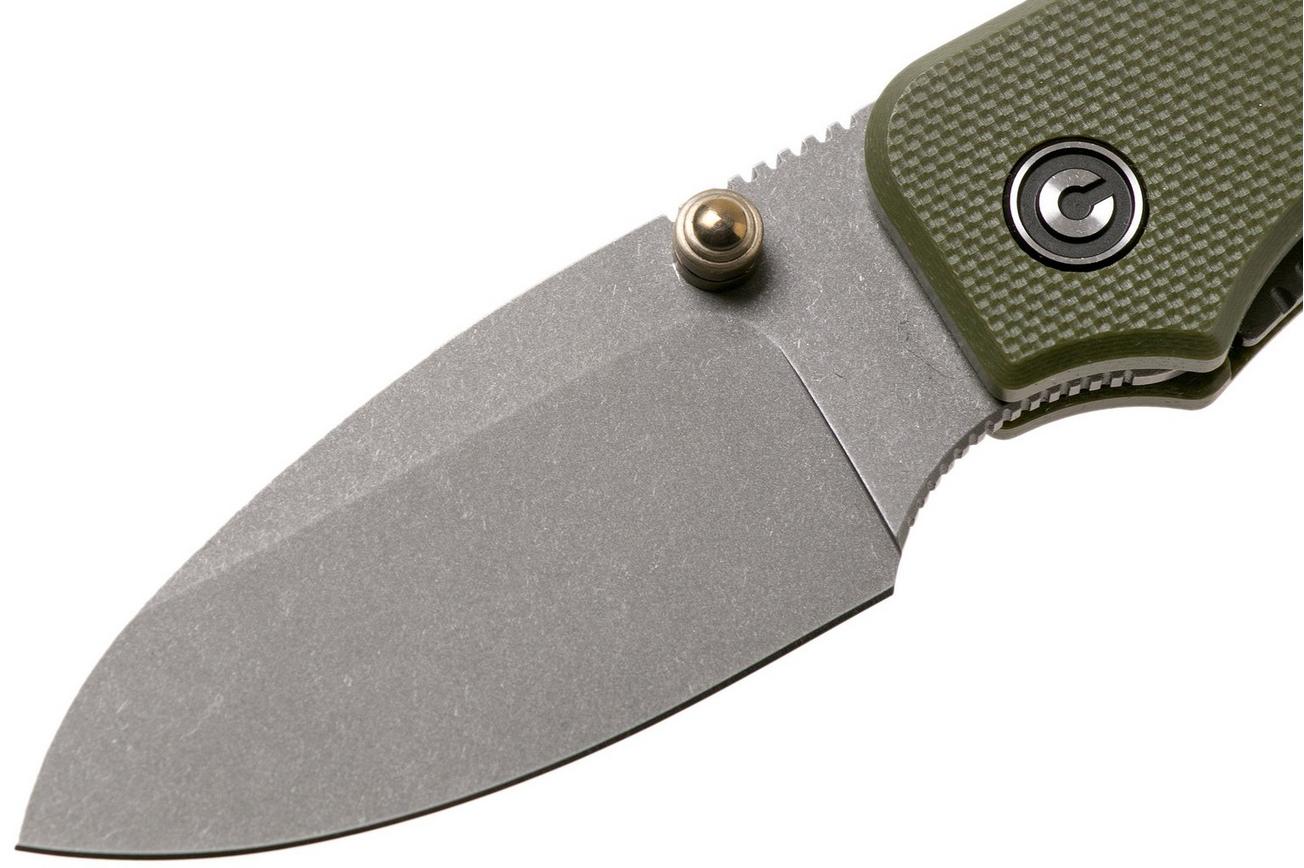 Civivi Baby Banter C19068S-5 Green G10, Stonewashed zakmes, Ben Petersen design
