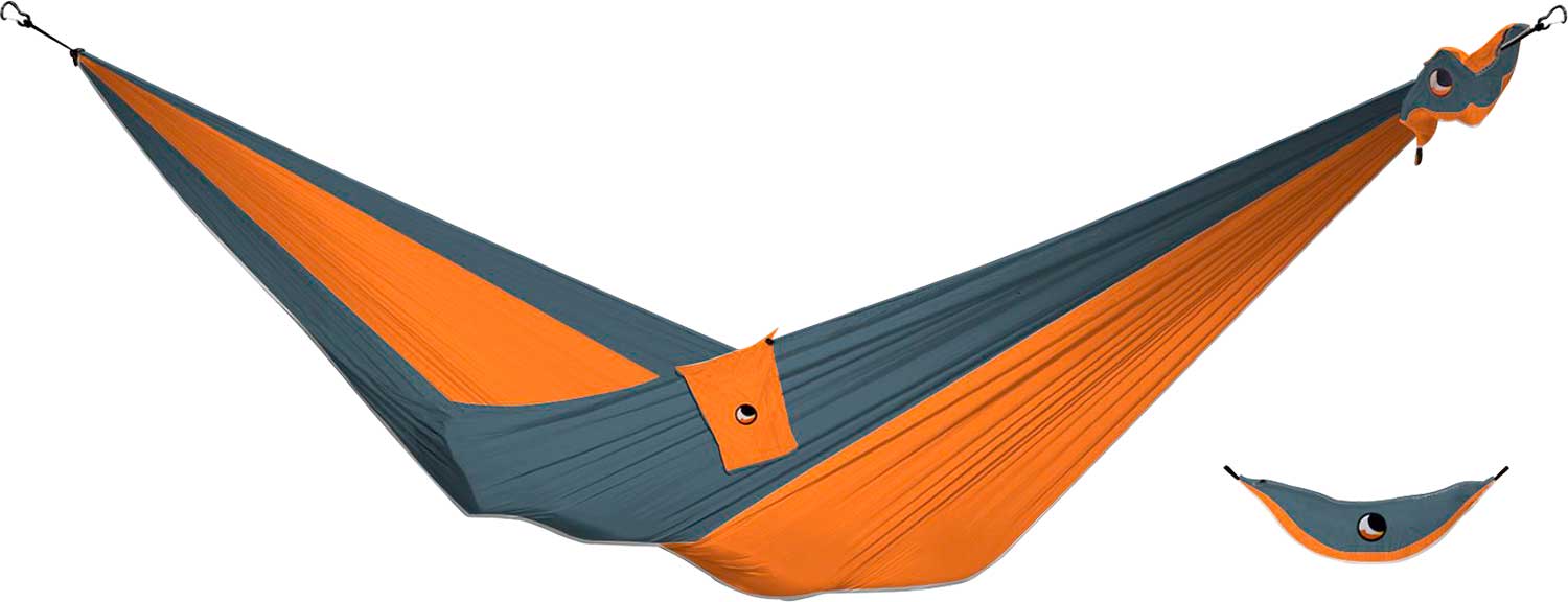 Ticket to the Moon Honey Moon Hammock Hängematte - Orange/Dark Grey