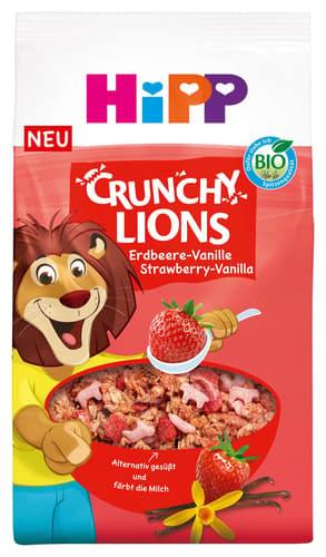 HiPP Crunchy Lions Erdbeere-Vanille