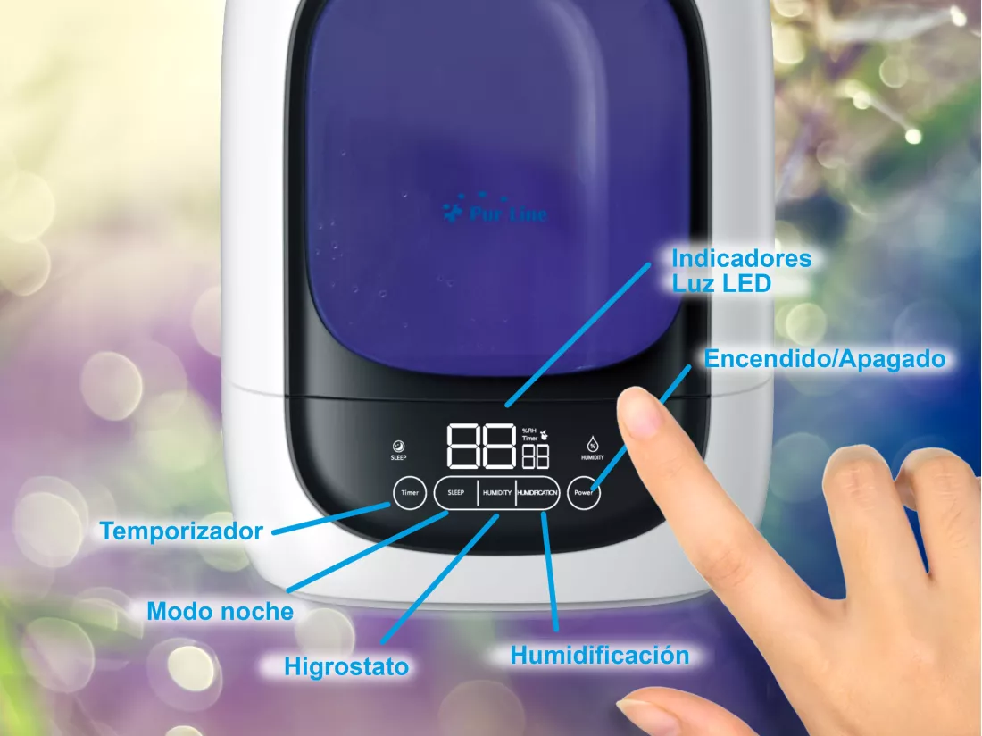Humidificateur à ultrasons à vapeur pour 30 m²