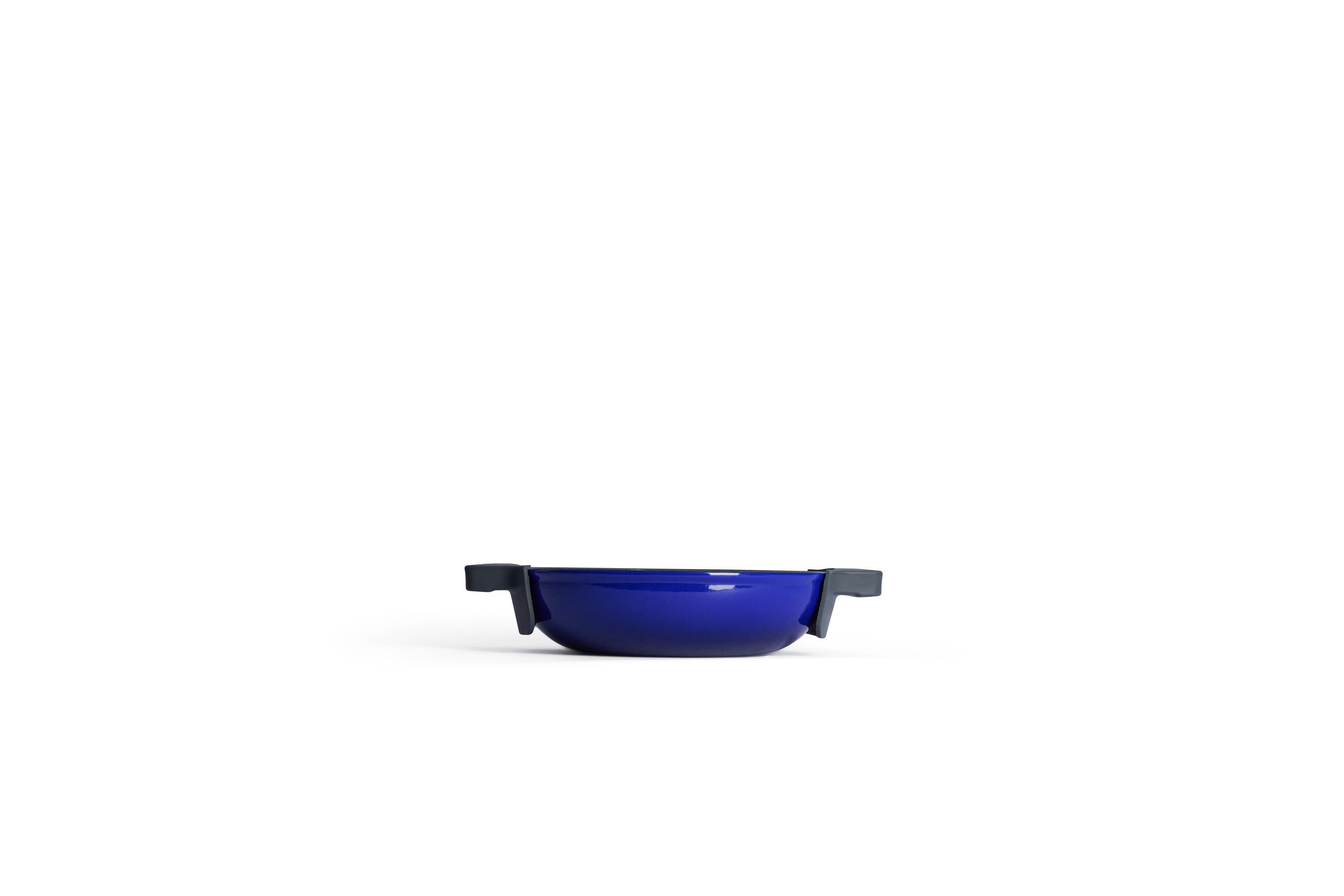 Iron Servierpfanne mit Glasdeckel - Farbe: Cobalt Blue