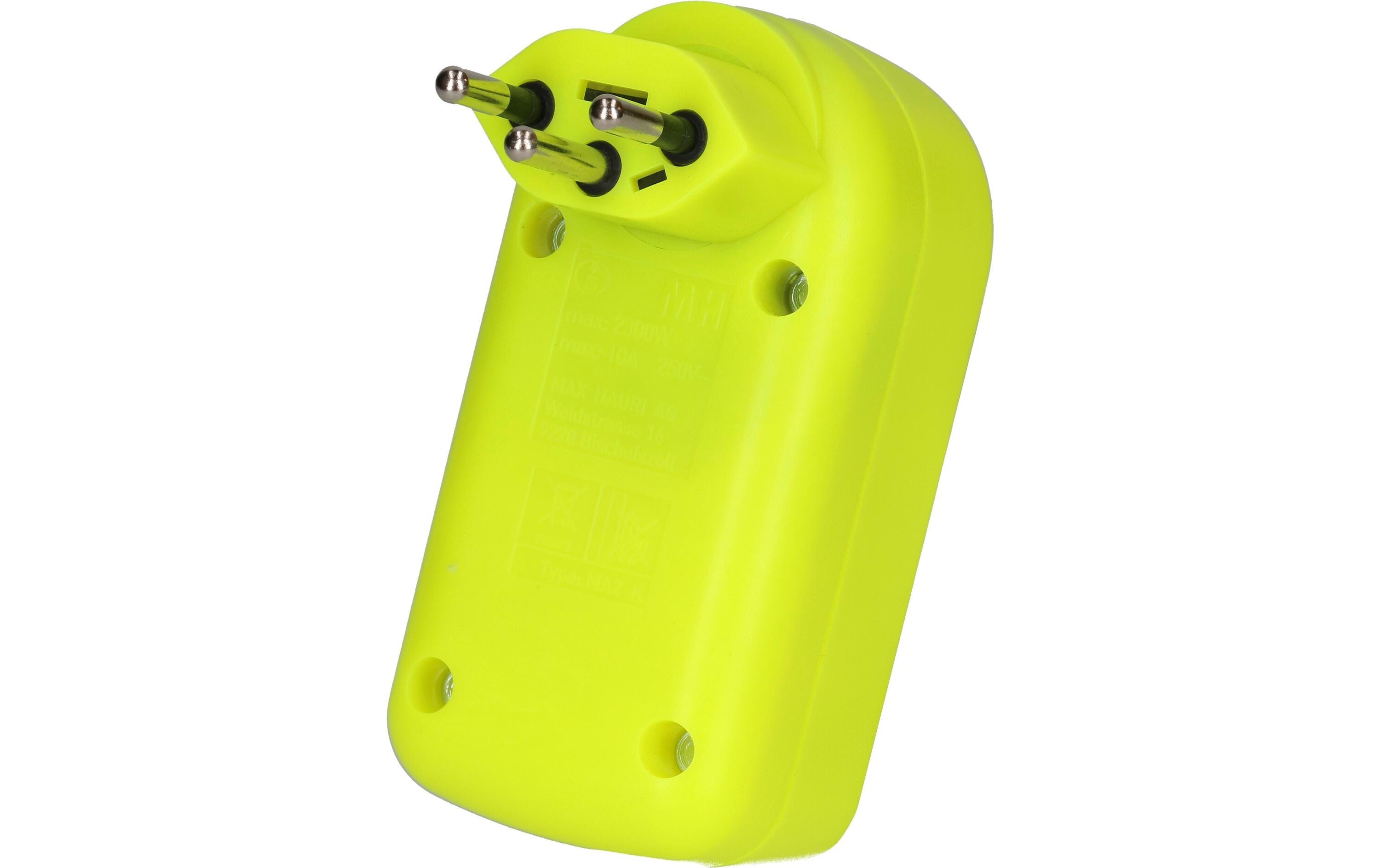 Abzweigstecker maxADAPTturn, 2 x Typ 13, Drehbar 320°Abzweigstecker 250 V für bis zu 2 Geräte