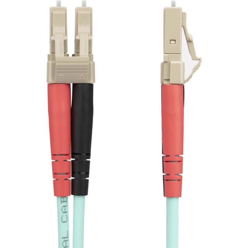StarTech.com Câble à Fibre Optique Multimode LC/UPC vers LC/UPC OM4, Fibre LOMMF/VCSEL Zipcord 50/125µm, Réseaux 100G, Faible Perte d'Insertion, Cordon de Raccordement Fibre LSZH, 25m