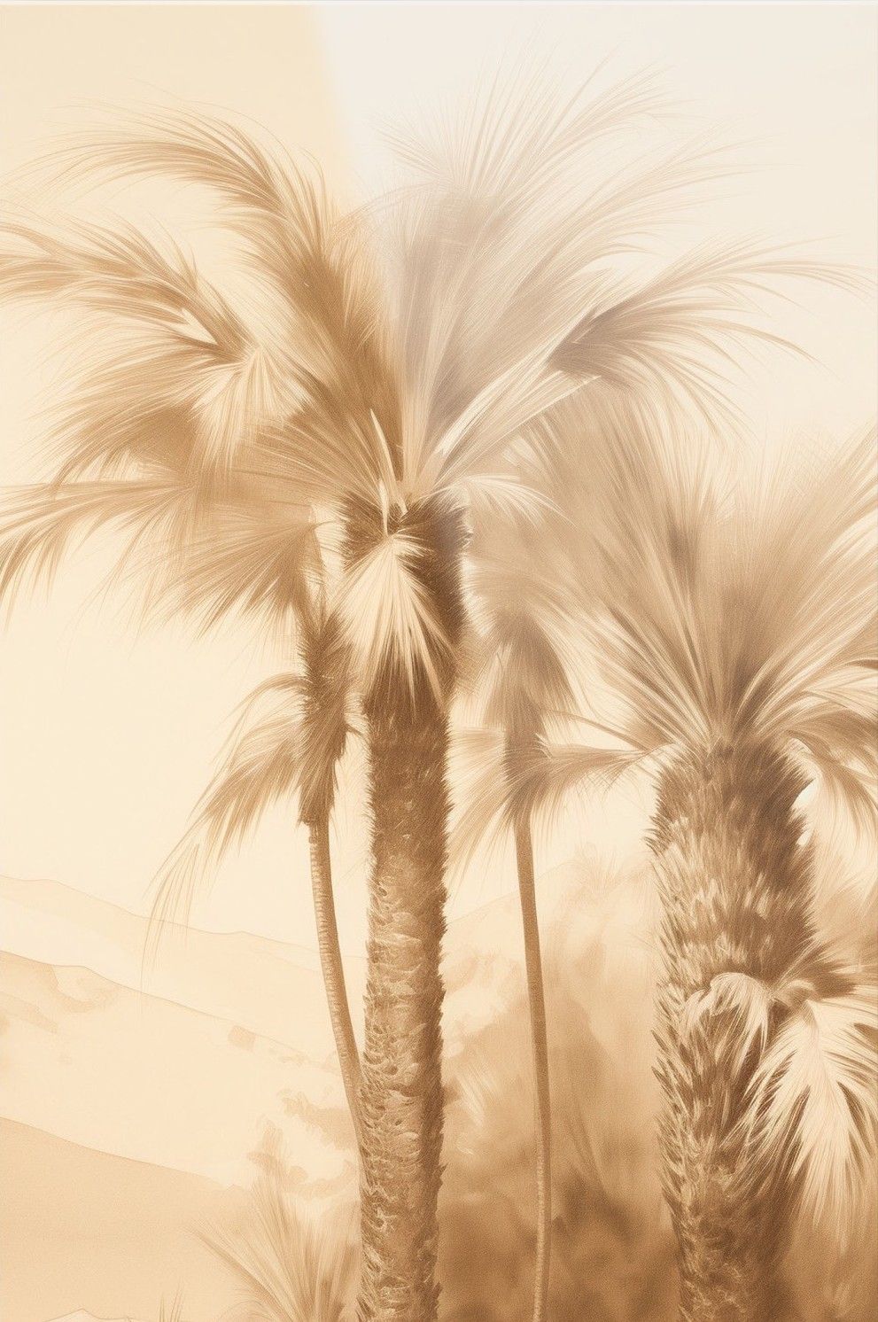 Glasschilderij Desert Mirage