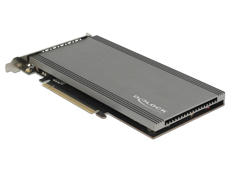 Delock Host Bus Adapter 2x NVME M.2 SSDs, PCI-Ex16, bootfäh Host-Bus-Adapter, 2x M.2 über PCIe