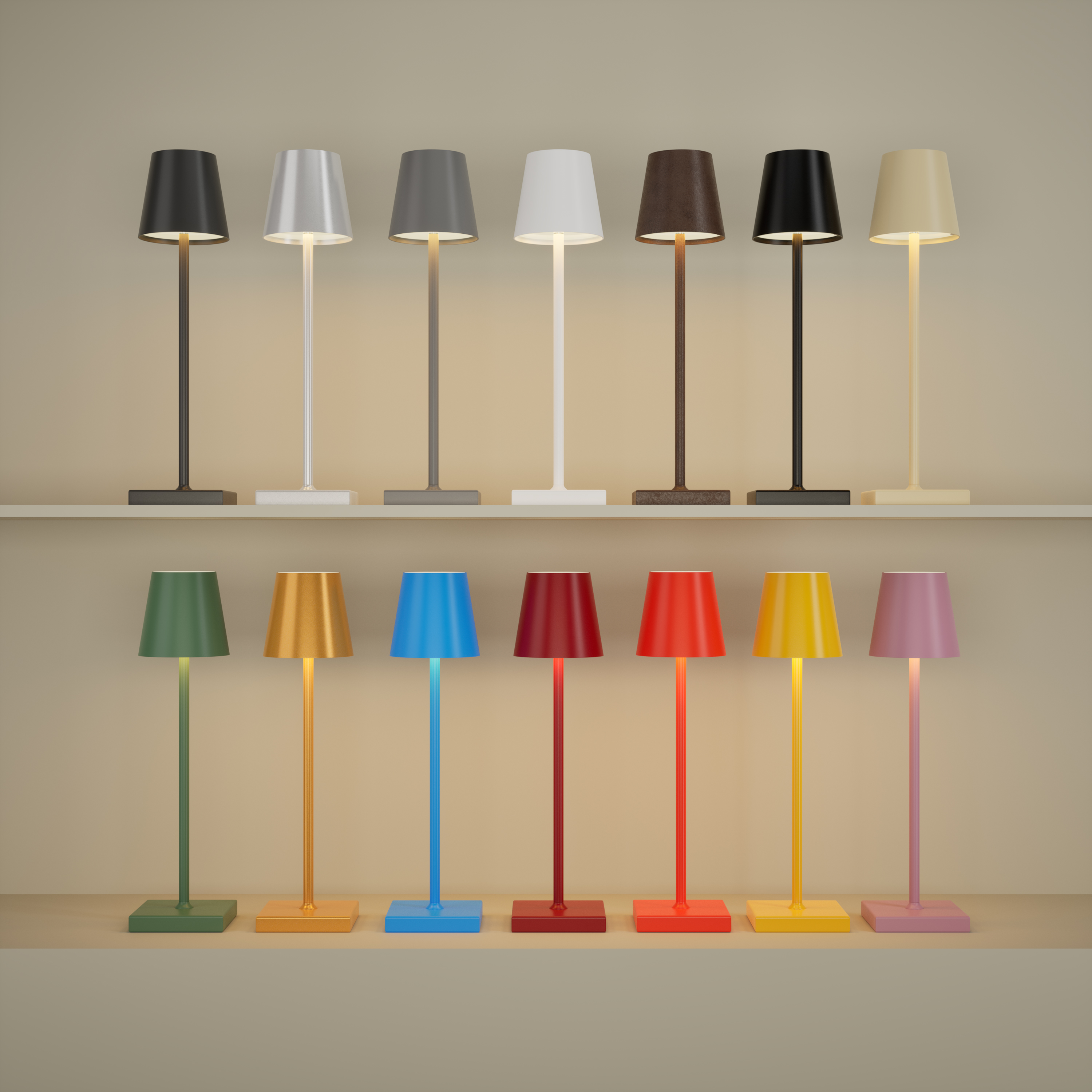 LED Tischlampe MEIRA silber