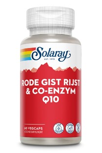 Solaray Rode Gist Rijst & Co-Enzym Q10 VegCaps 60CP