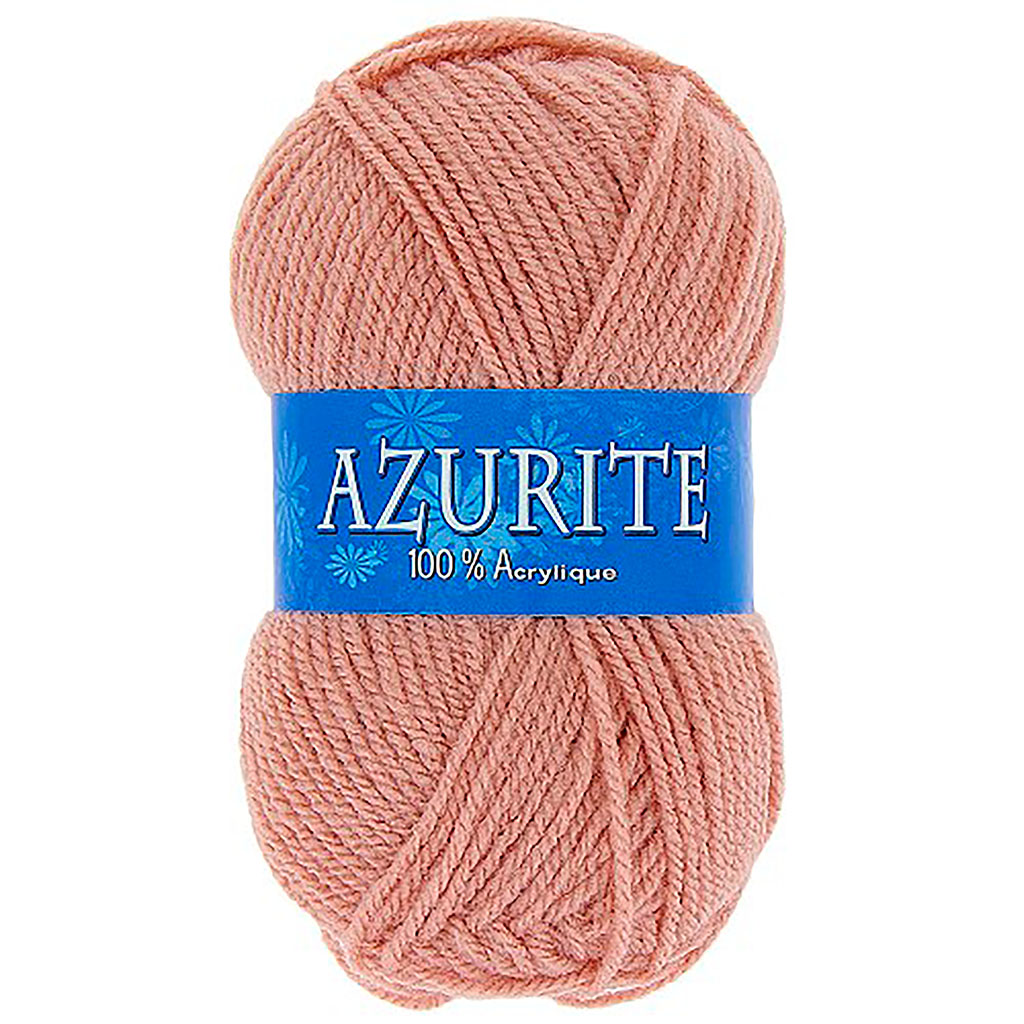 Lot de 10 pelotes AZURITE vieux rose 50g