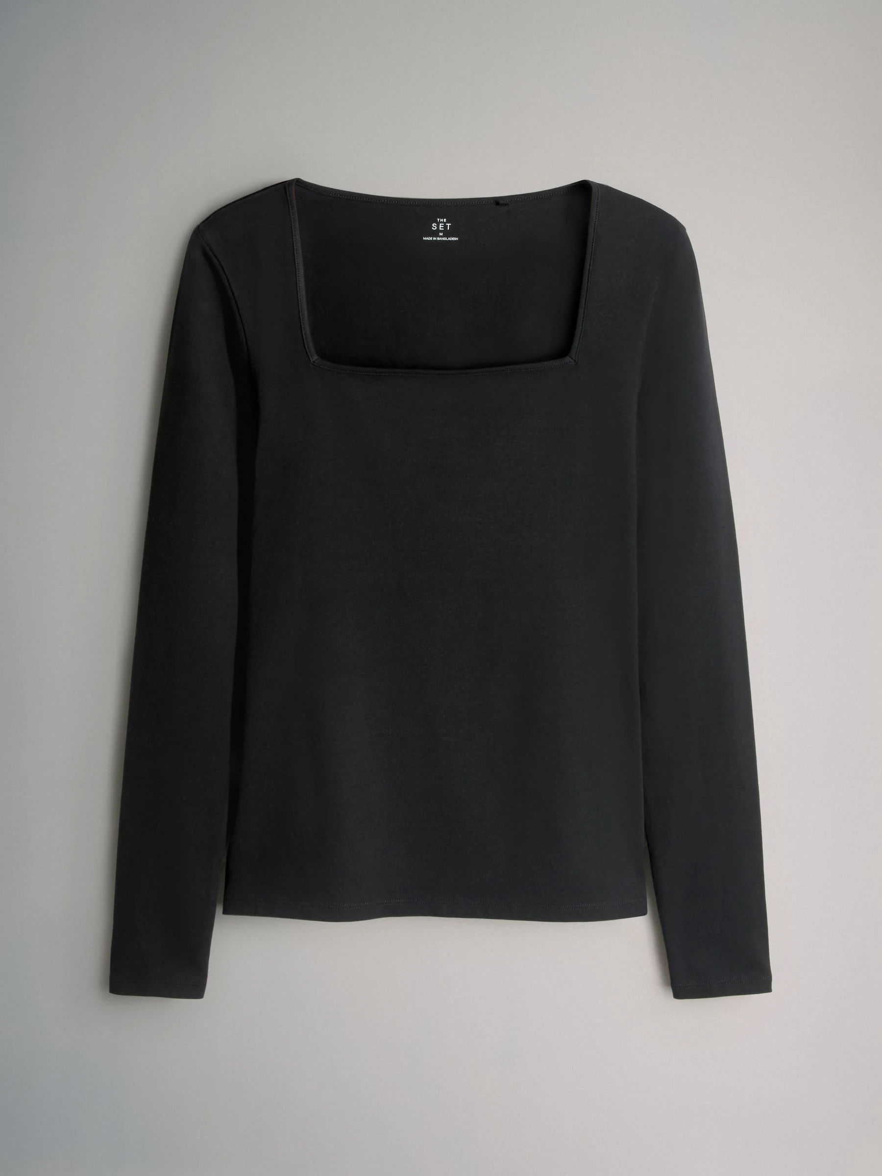 Zwart/Animal/Taupe bruin - The Set 3 Pack Square Neck Long Sleeve T-Shirts