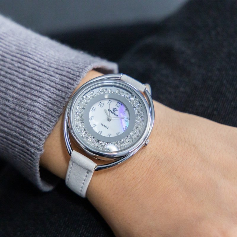 Montre Femme CHTIME bracelet Cuir Blanc