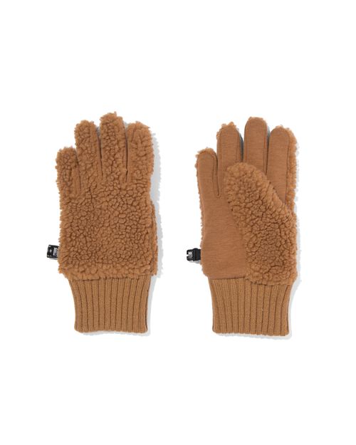 gants en teddy pour enfants beige