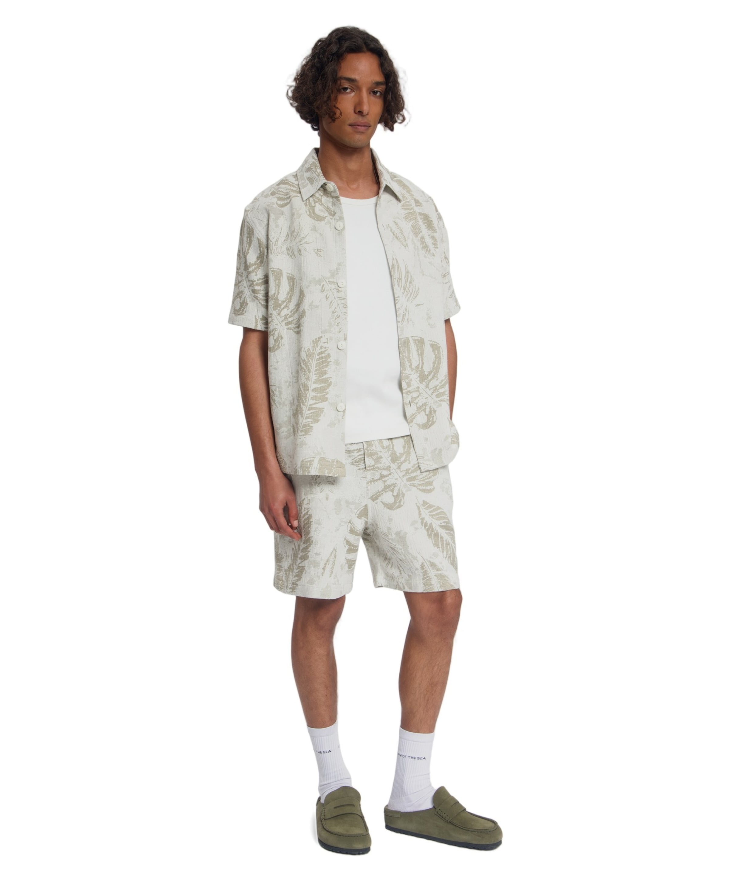 Law of the Sea PELAGOS JACQUARD heren korte broek groen