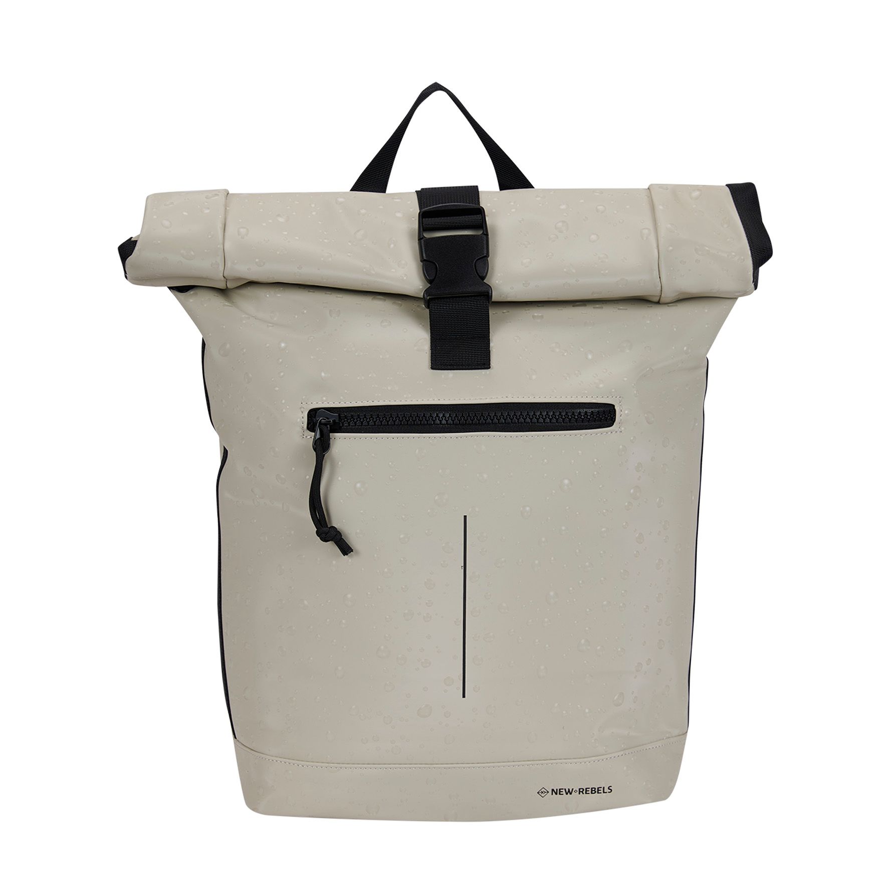 New Rebels Droplets New York Rolltop Backpack Beige